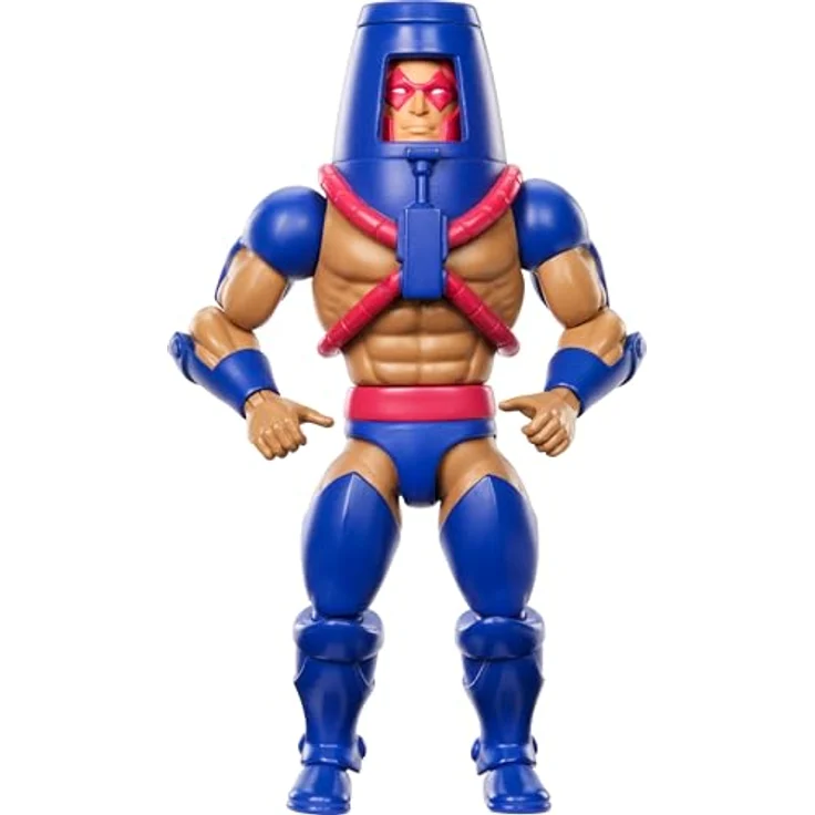Masters of the Universe Origins Man-E-Faces Actionfigur, ca. 14 cm groß, Heroic Warrior mit Wechselgesichtern und Mini-Comic-Heft, JBM80 – Bild 1