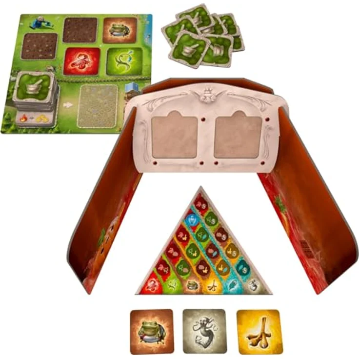 CGE Czech Games Edition Die kleinen Alchemisten, Familienfreundliches Brettspiel mit App-Unterstützung, Deduktionsspiel für 2-4 Spieler, Deutsch – Bild 2