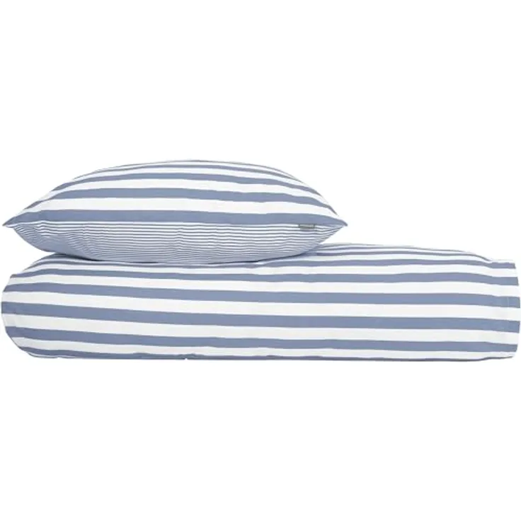 Schiesser Bettwäscheset Marie | Renforcé | 100% Baumwolle aus nachhaltiger Produktion | 155x220cm + 80x80cm | Hellblau