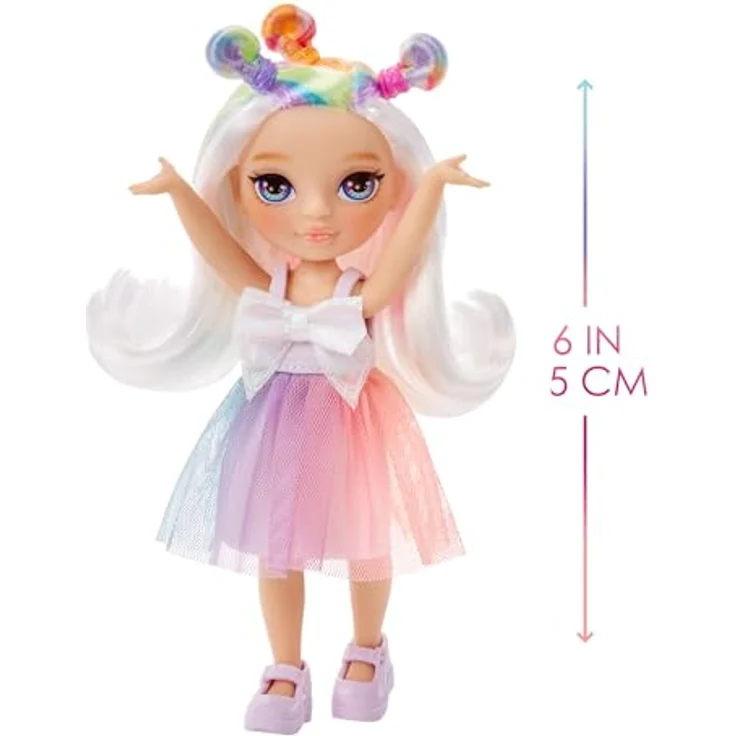 Rainbow High Anziehpuppe Rainbow High Littles Dolls - Opal (Rainbow) - Miniatur-Puppe mit passenden Accessoires und süßem Miniatur-Haustier – Bild 3