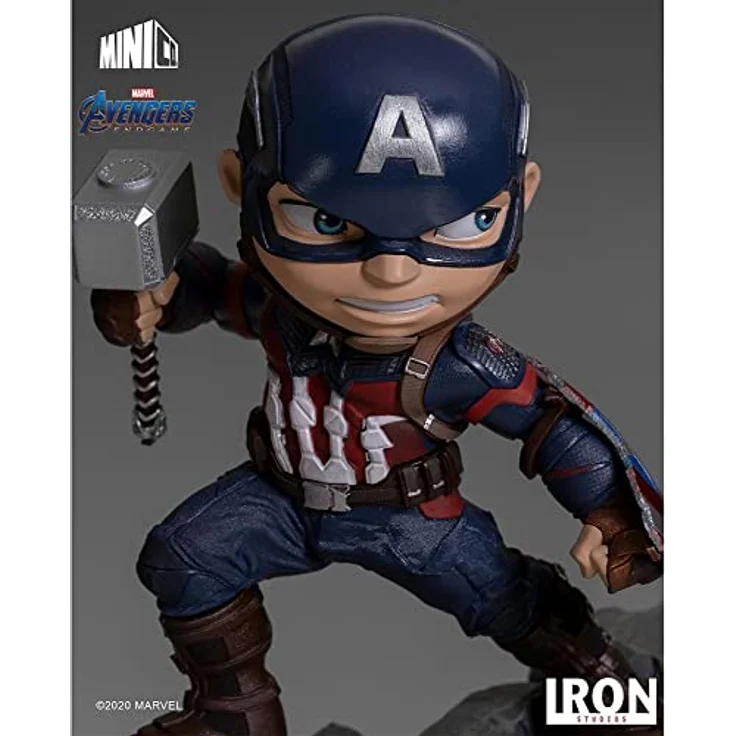 Iron Studios Avengers Endgame Mini Co. PVC Figure Captain America 20 cm - Sammelfigur, detailgetreue Nachbildung – Bild 2
