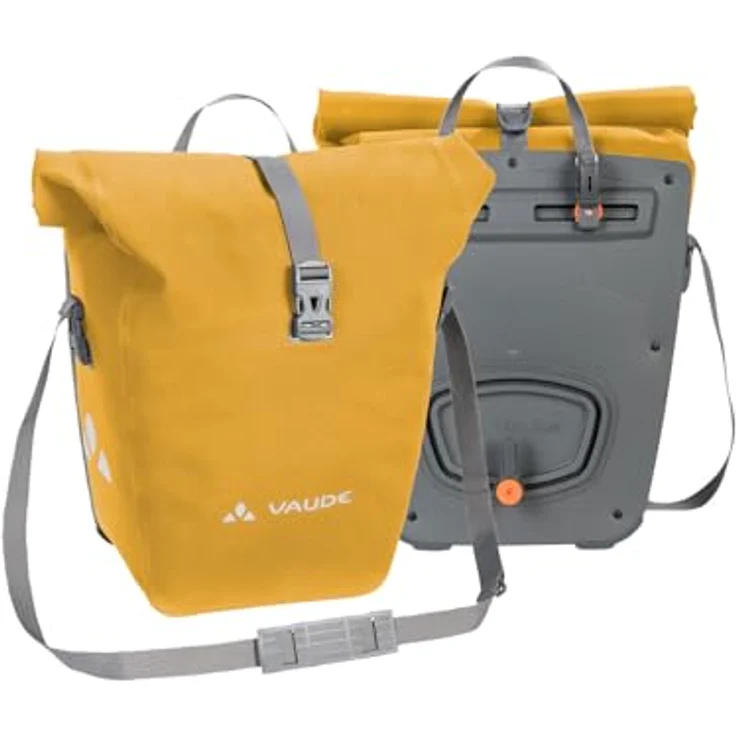 Vaude Velotasche, Gepäckträgertasche (48 l) aus PVC-freiem Planenmaterial, wasserdicht, QMR 2.0-System, Paar – Bild 1