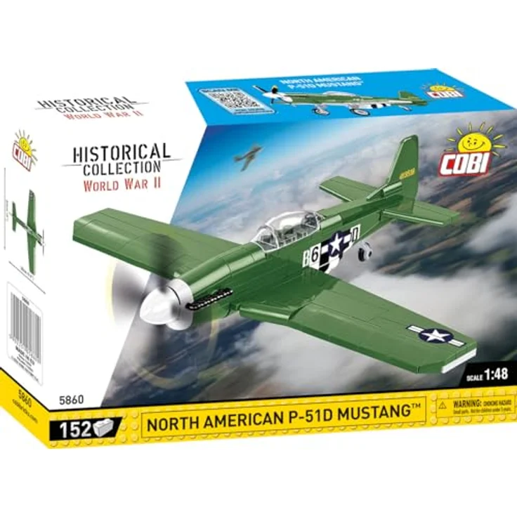 COBI North American P-51D Mustang, Modellflugzeug aus Bausteinen, made in EU – Bild 2