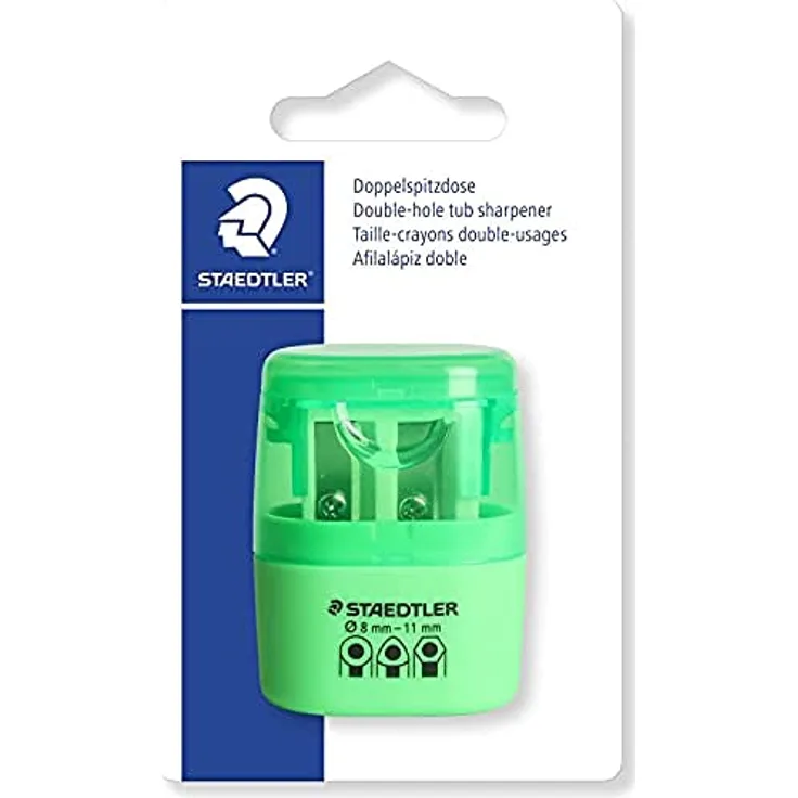 STAEDTLER 51260F50BK Doppel-Spitzdose, Neon grün