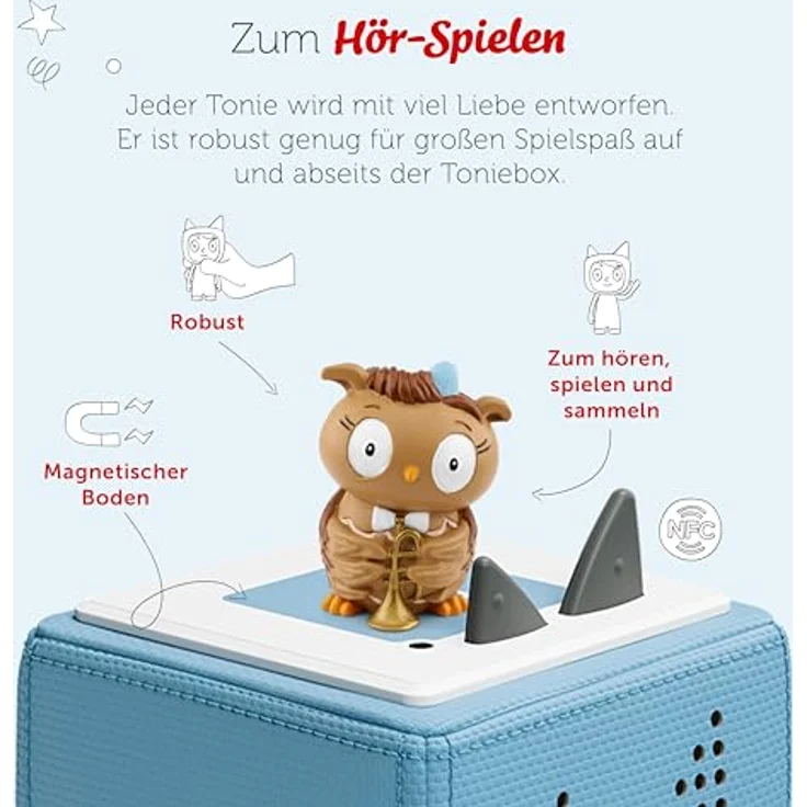 tonies Hörspielfigur Die Eule mit der Beule - Das 2. Liederalbum, Kinder Musikbox mit bekannten und neuen Songs – Bild 3