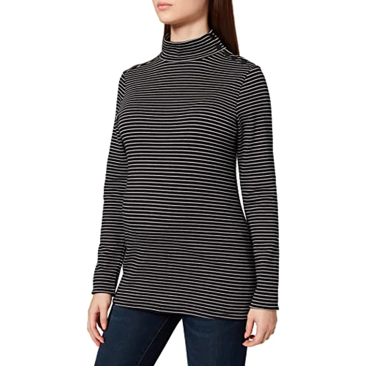 Noppies Maternity Damen Top ls YD Hayti T-Shirt, Black-P090, S