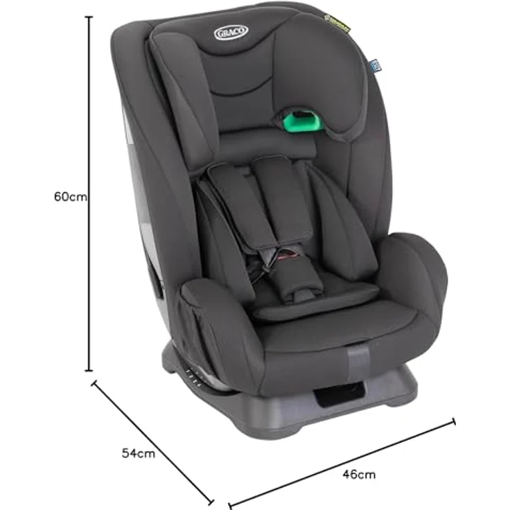 Graco FlexiGrow R129, Kindersitz ab 15 Monate, 2-in-1 mit Safety Surround und höhenverstellbarer Kopfstütze, schwarz – Bild 8