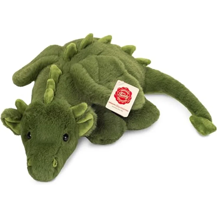 Teddy Hermann Herzekind 93980 Drache Cleo, Kuscheltier aus weichem Plüsch, 32 cm, sicher für Babys ab 0 Monaten