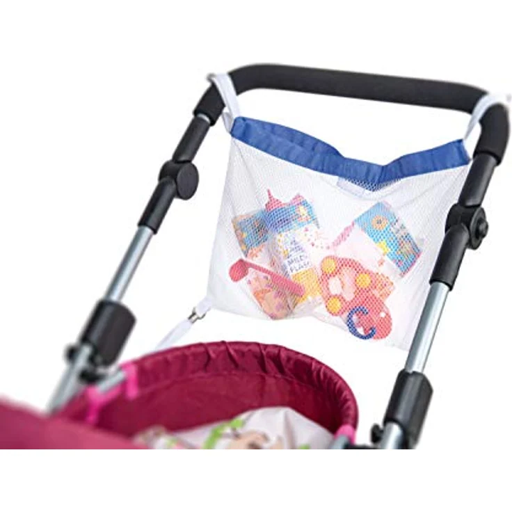 Heless 965 - Puppenwagennetz, ca. 43 x 16 x 2,5 cm groß, für mehr Stauraum am Puppenkinderwagen – Bild 1