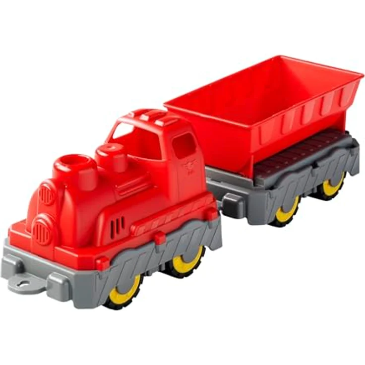 BIG Power Worker Mini Zug mit Kippwagen, Spielzeugfahrzeug für drinnen und draußen, ab 2 Jahren – Bild 1