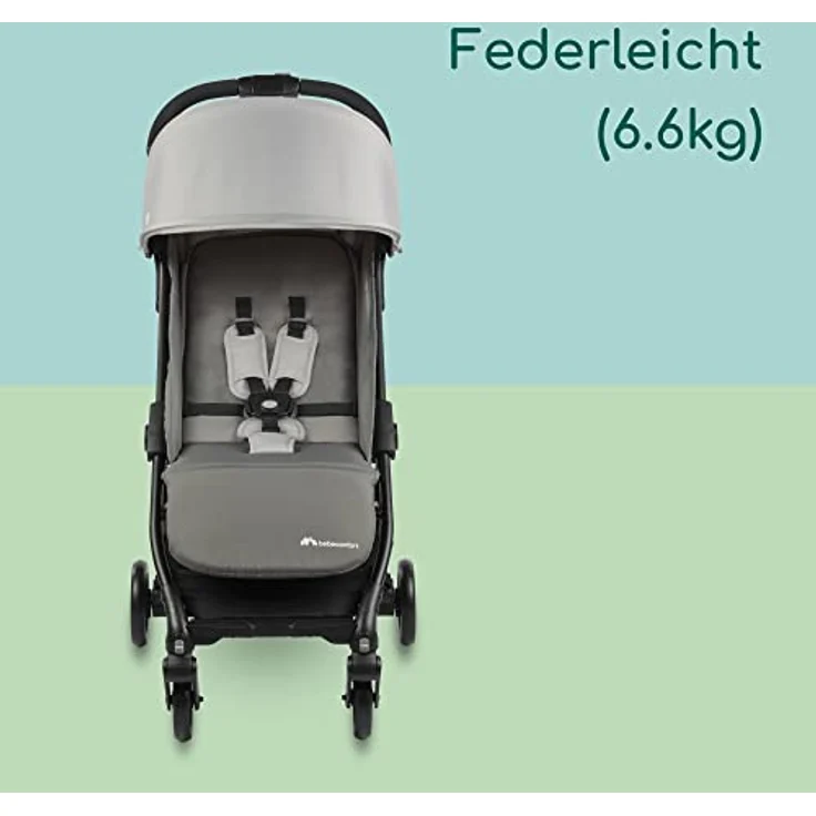 Bebeconfort Bonny, ultrakompakter 3-in-1 Kinderwagen mit automatischem Klappsystem, grau – Bild 8