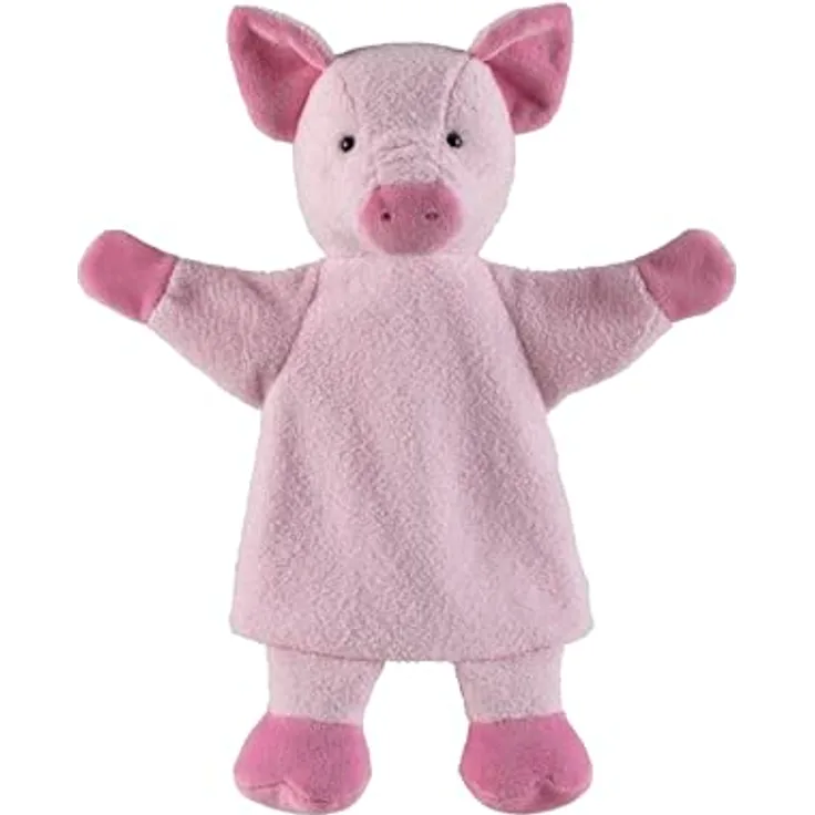 Sterntaler Handpuppe Schwein, weiches Spielzeug für Kasperle Theater, zum Geschichten erzählen und erstes Rollenspiel, für Mädchen und Jungen