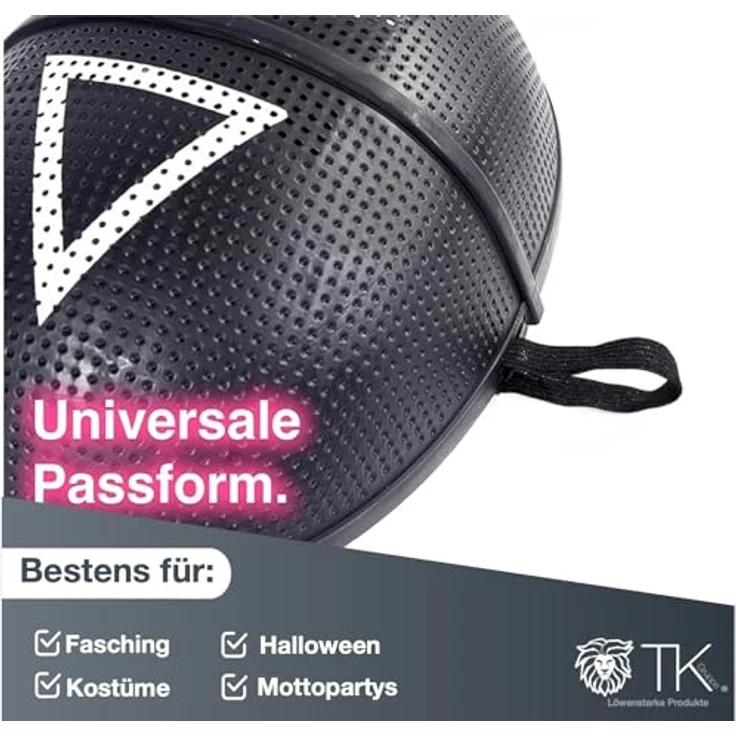 Kostümheld® The Game squid Maske Dreieck - + 1x Spielkarte für Halloween, Fasching & Karneval als Kostüm für Herren & Damen (Farbauswahl) – Bild 2