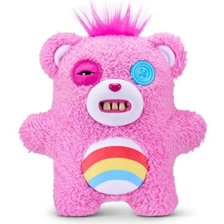 Zuru Fuggler Funny Ugly Monster - Care Bears Mürrischer-Bär, 22 cm ultrakuscheliges Kuscheltier mit Überraschungsfigur – Bild 2