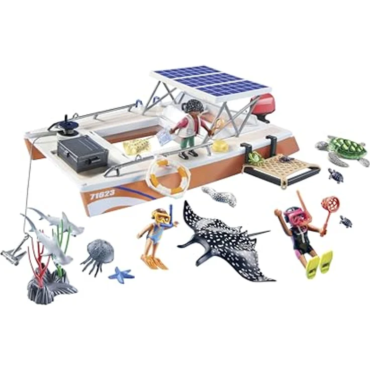 Playmobil® Konstruktions-Spielset Korallenriff Plattform (71623), Wiltopia, (67 St), Made in Europe – Bild 7