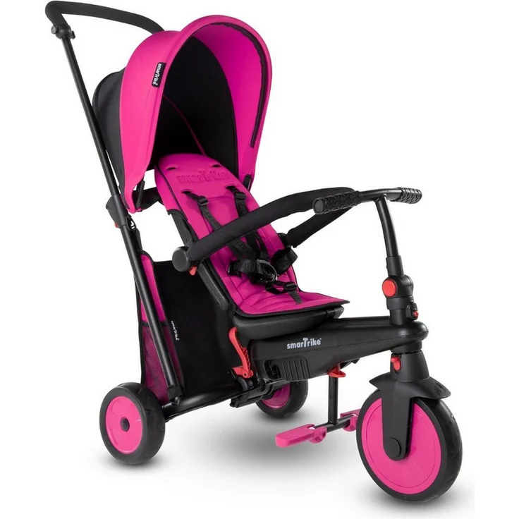 smarTrike® SmarTfold STR3 faltbares Dreirad für Kinder, pink, ab 10 Monaten geeignet, belastbar bis 18 kg – Bild 1