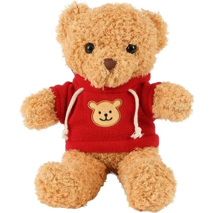 Kruzzel 26760 Weicher Plüschbär, 30 cm, braun, kuscheliges Kuscheltier für Kinder ab 0 Jahren