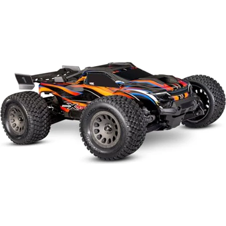 Traxxas Mini XRT VXL-3S, 1/18 Brushless RC Monster-Truck 4x4 in Orange, 40+ mph, inkl. 3500 mAh LiPo Akku – Bild 1