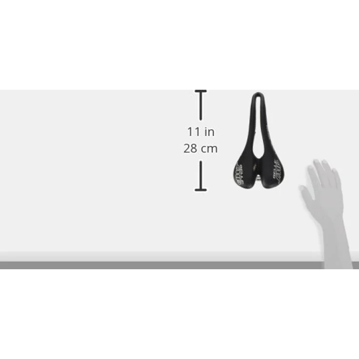 SMP Herren 2201702000 Sattel, schwarz, 28 x 15 x 8 cm – Bild 2