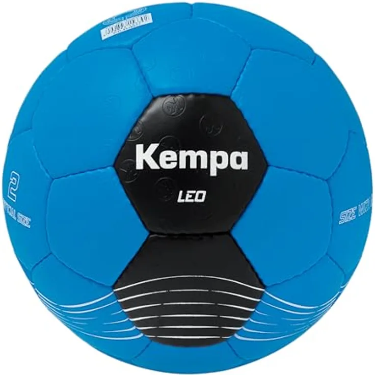 Kempa Fußball Leo Size 1, strapazierfähiger Trainingsball in Blue/Black