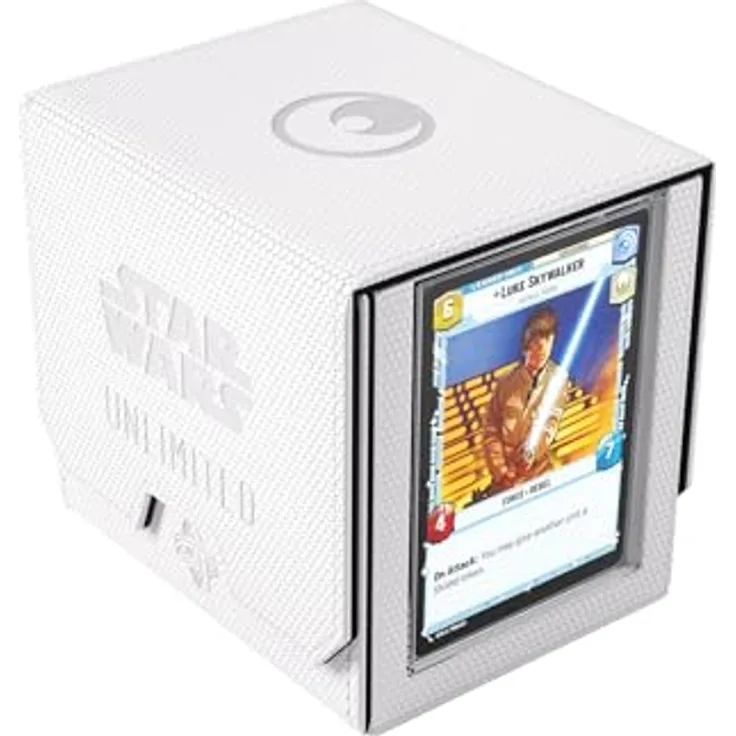Gamegenic Star Wars: Unlimited Deck Pod (White/Black) - Aufbewahrungsbox für bis zu 60 doppelt gesleevte Karten