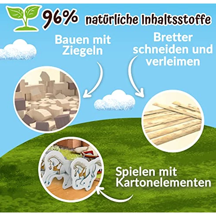 Brick Trick - Brick Trick Travel: Colosseum - Kreativ-Set mit 450 EKO Bausteinen, wiederverwendbar, für Kinder ab 7 Jahren – Bild 3