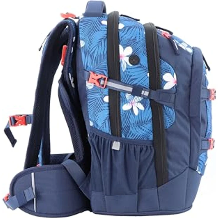 2be Schulrucksack, mit reflektierenden Elementen, ergonomischem Rücken und integriertem Regenschutz, in verschiedenen Farben verfügbar – Bild 4