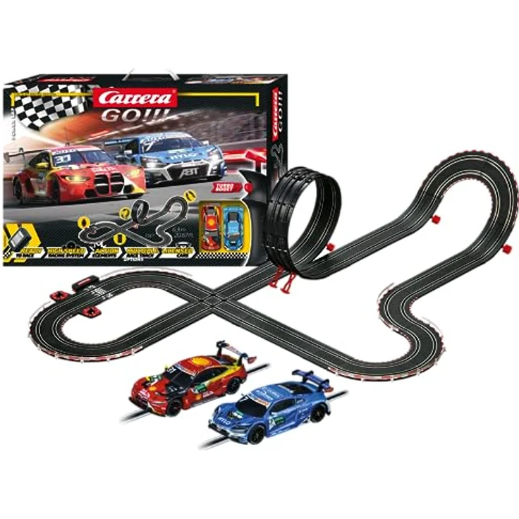 Carrera GO!!! DTM High Speed Showdown Rennbahn-Set I Rennbahnen und lizensierte Slotcars | bis zu 2 Spieler | Für Jungs und Mädchen ab 6 Jahren & Erwachsene – Bild 2