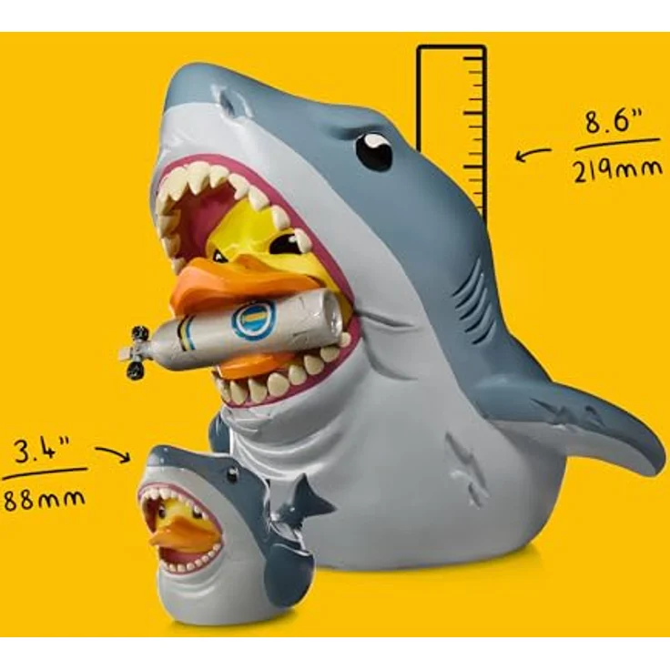 TUBBZ Überdimensionale Bruce Gummiente Figur - Premium Vinylfigur, Offizielles Jaws Merchandise - 150 % größer als normale TUBBZ, ca. 21,9 cm hoch – Bild 3