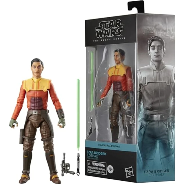 Star Wars The Black Series Ezra Bridger (Lothal), Action-Figur Ahsoka mit Lichtschwert und Blaster, 15 cm – Bild 1