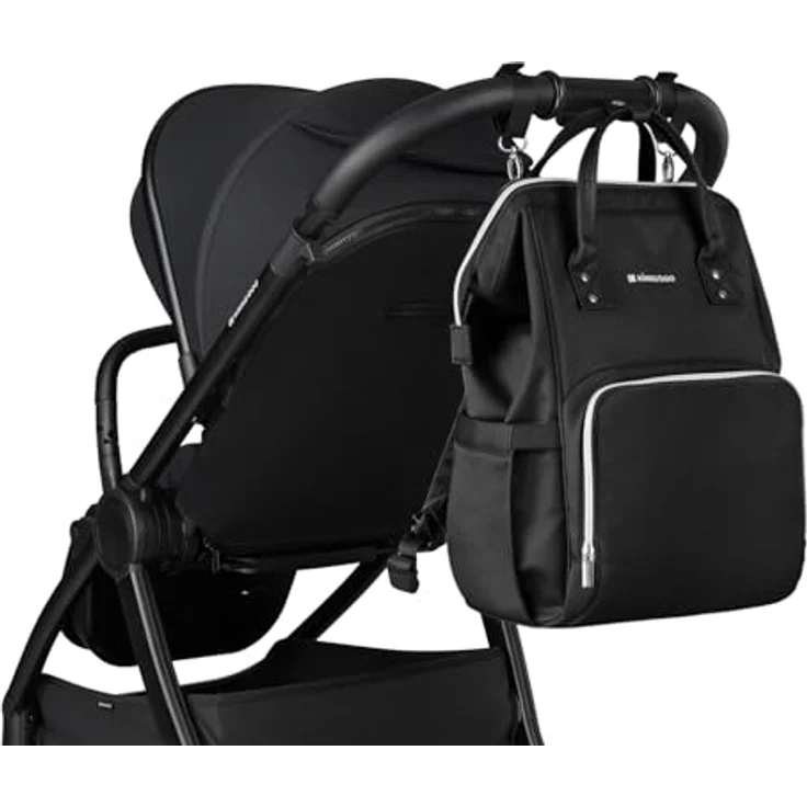 Kikkaboo Wickeltasche Siena, Rucksack mit Wickelunterlage, einstellbarer Grifflänge und wasserabweisender Tasche – Bild 5