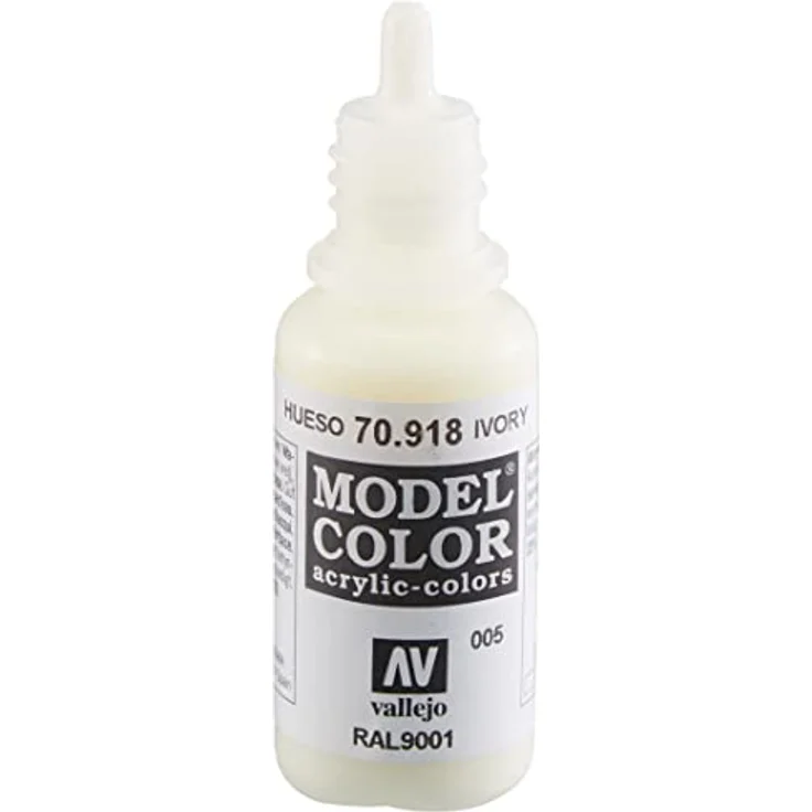 Vallejo Model Color Acrylfarbe, 17 ml, elfenbeinfarben, matt – Bild 4