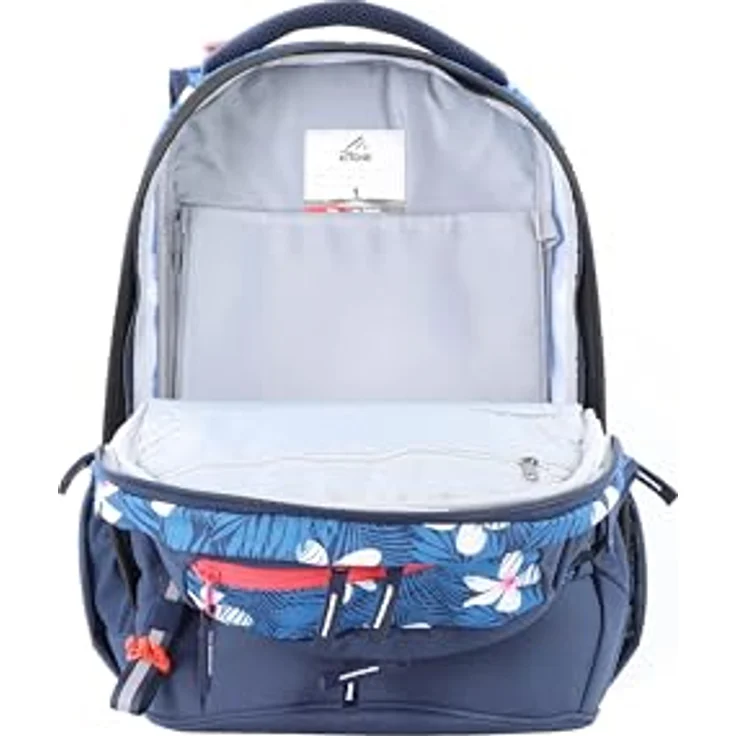 2be Schulrucksack, mit reflektierenden Elementen, ergonomischem Rücken und integriertem Regenschutz, in verschiedenen Farben verfügbar – Bild 7