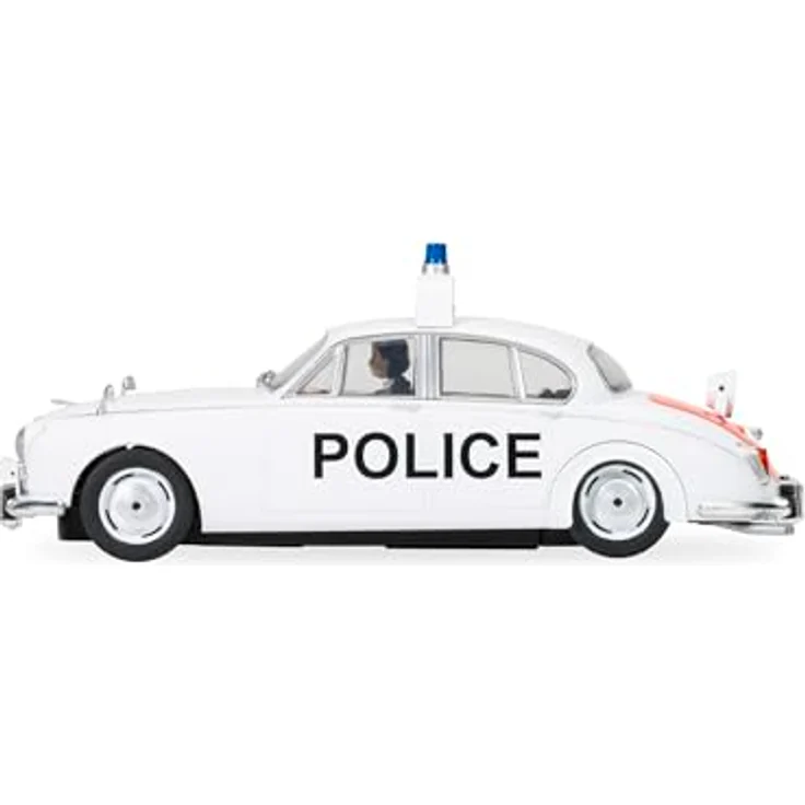 Scalextric Jaguar MK2 Police Edition, Modellrennwagen mit Blinklicht und Schildern – Bild 2