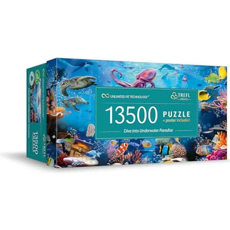 Trefl Prime - Puzzle UFT: Dive into Underwater Paradise - 13500 Teile, Bunter Meeresboden, Dickster Karton, Bio, EKO, Unterhaltung für Erwachsene und Kinder ab 12 Jahren – Bild 1