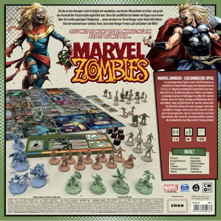 Marvel Zombies: Ein Zombicide-Spiel, Brettspiel, für 1-6 Spieler, ab 14 Jahren (DE-Ausgabe) – Bild 2