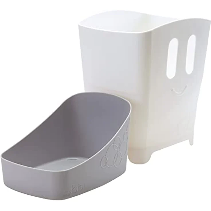UBBI Auffangbehälter für Badespielzeug 24x18x25cm weiß/ grau - Preisvergleich – Bild 6