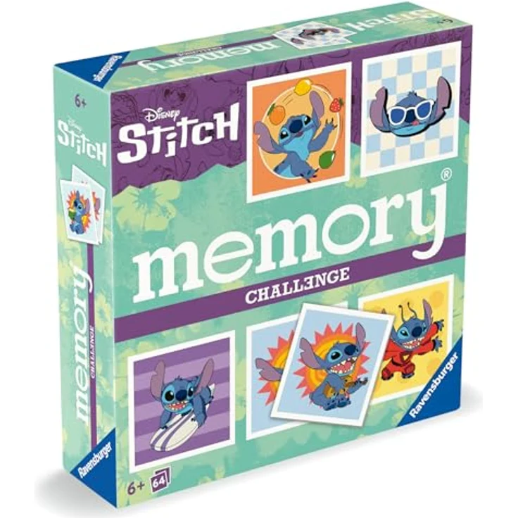 Ravensburger Challenge memory® Disney Stitch, Merkspiel mit 64 Karten, Made in Europe – Bild 7