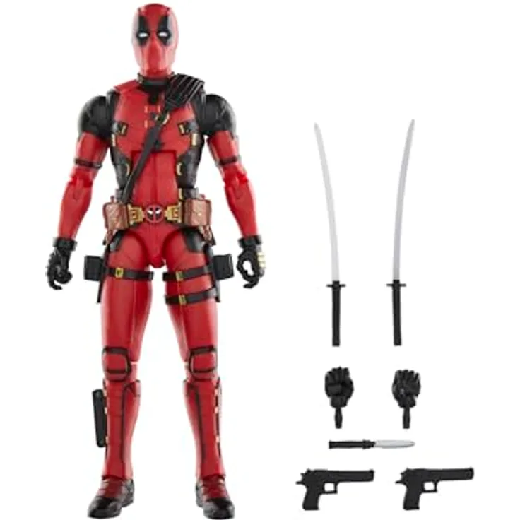 Marvel Legends Series Deadpool & Wolverine Action-Figur (15 cm) - Premium Sammlerobjekt mit vom Charakter inspirierten Accessoires