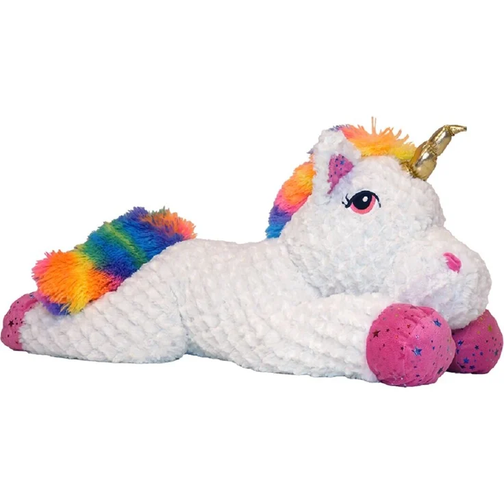 JollyPlush Kuscheltier Einhorn, flauschiger Plüschfreund, 76 cm groß, idealer Begleiter für Kinder