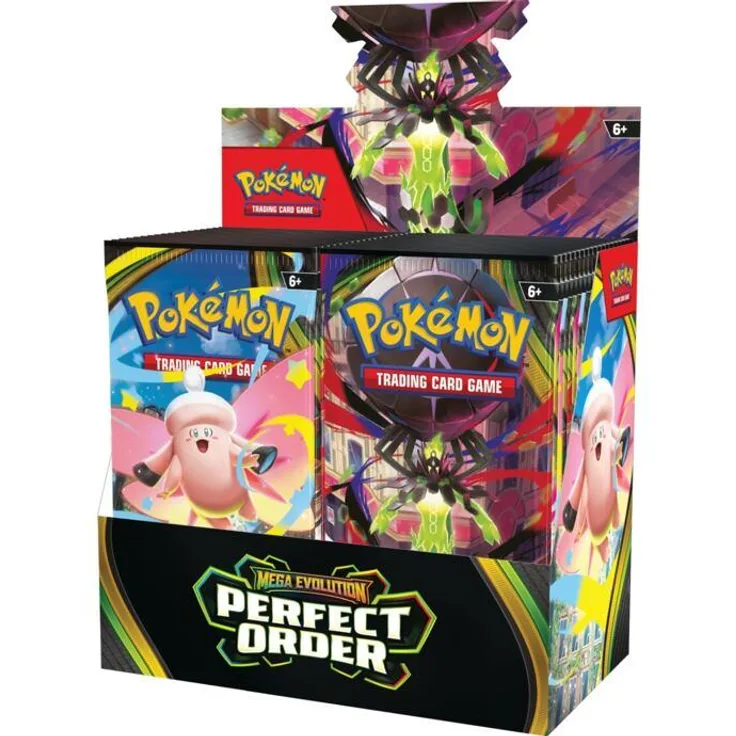 Nintendo Pokémon TCG Perfect Order Booster Box, 36 Packs Englisch – Mega Evolution ME03, Booster Display