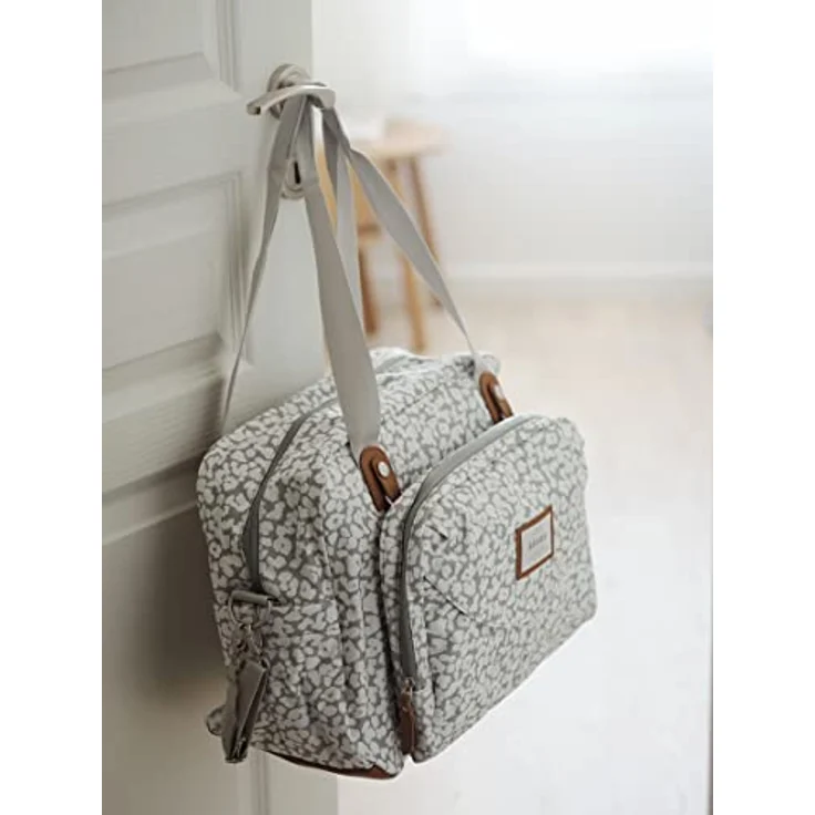BÉABA - Wickeltasche Genève II - Modulierbar, großes Fassungsvermögen - Vordertasche abnehmbar, Wickelunterlage - Isolierfach für Babynahrung, Befestigungssystem für Kinderwagen - Kirsche - Preisvergleich – Bild 4