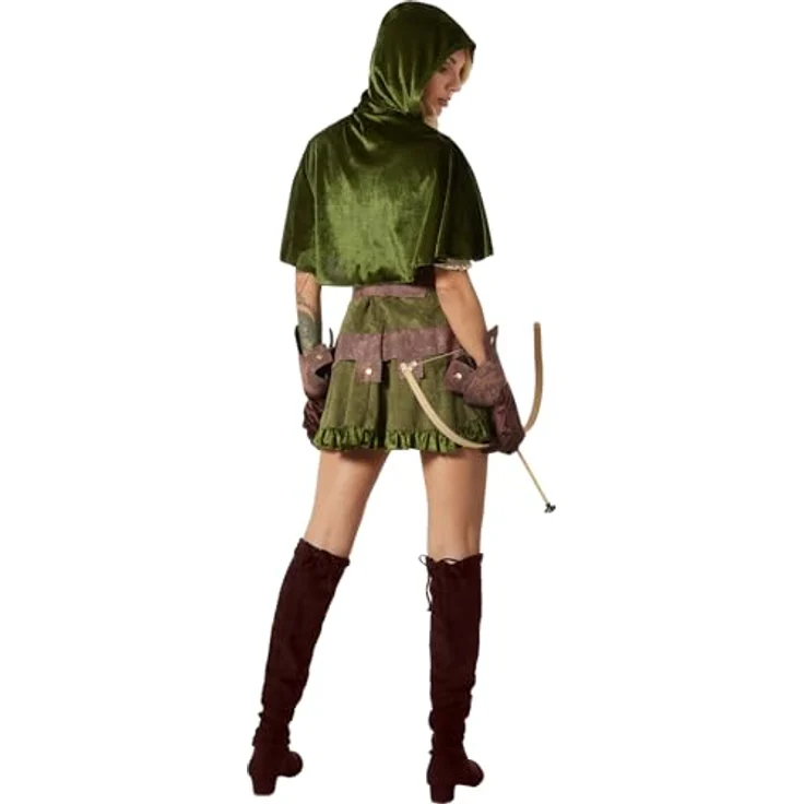 dressforfun Waldfee Kostüm Damen, Mittelalter Kleidung - Wald Elfen Kostüm, Karnevalskostüm Damen, Cosplay, Damen Feen Kostüme - S, grün – Bild 2