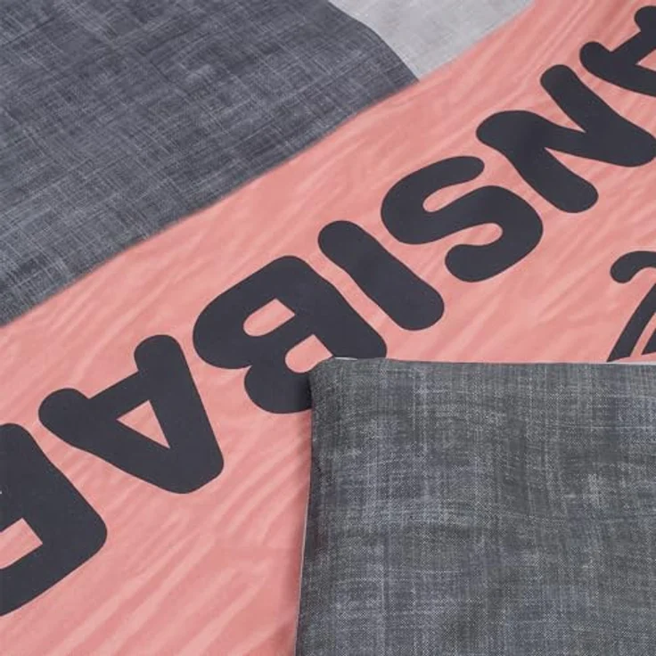 Sansibar Bettwäsche-Set Sunrise 135x200 2-teilig Bettbezug - Bettwäsche-Sets 135 x 200 cm mit Kissenbezug 80x80 cm, angenehm weich und anschmiegsam mit Reißverschluss, Rot, 135x200 cm/80x80 cm – Bild 2