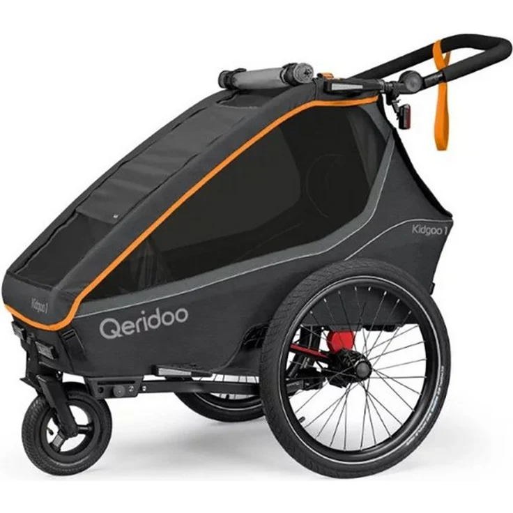Qeridoo Fahrradkinderanhänger Kidgoo FIDLOCK Edition, 360° Belüftungssystem, Schwalbe High-End-Reifen, stabiles Dach, Zurrgurte, Farbe: nicht spezifiziert