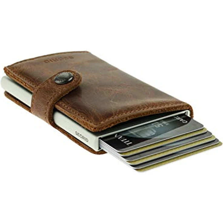 Secrid Vintage Miniwallet Börse mit RFID Schutz 6.5 cm Brown - Preisvergleich – Bild 2