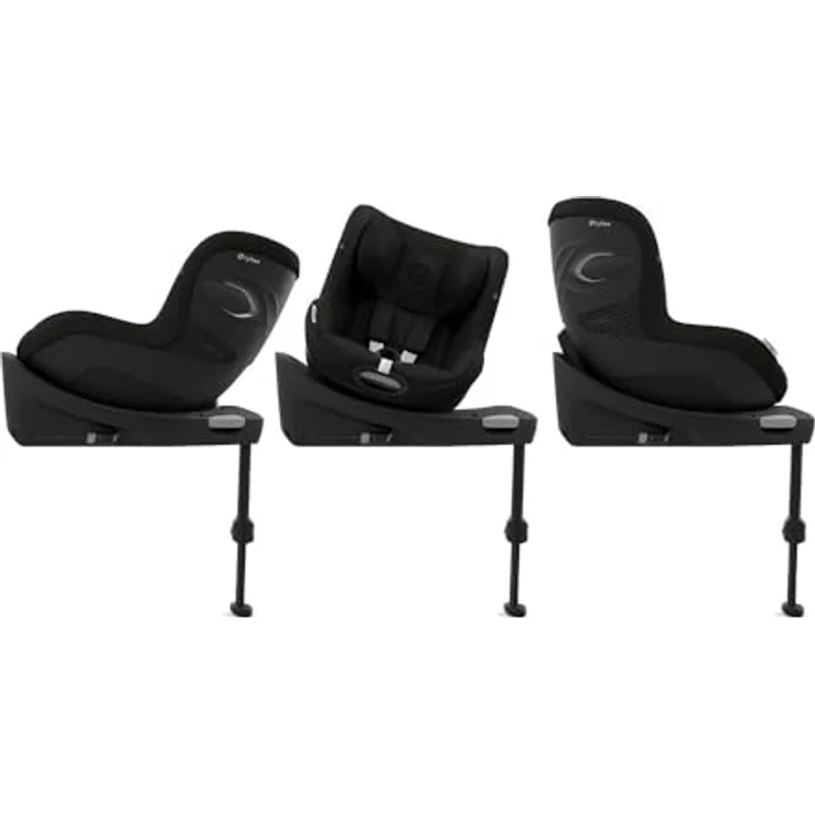 Cybex SIRONA Gi I-SIZE, Reboarder mit Neugeboreneneinlage, 360° Drehung, Magic Black – Bild 6