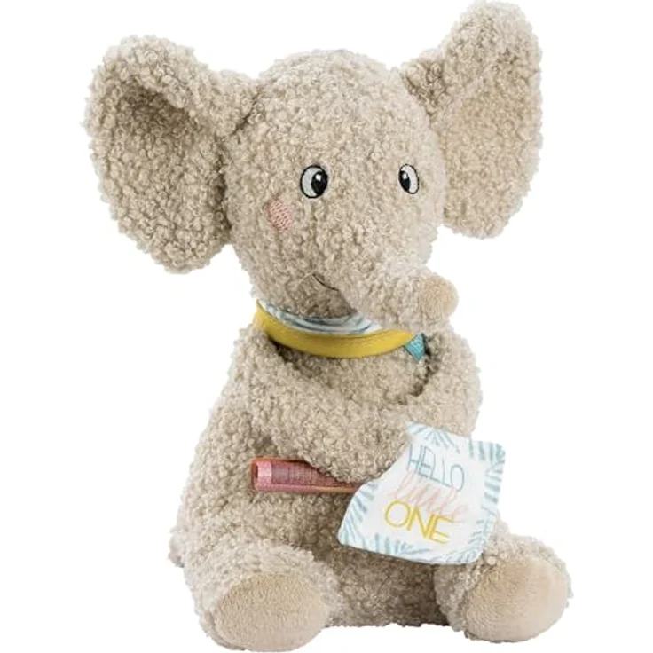 Fehn Kuscheltier Elefant ''Hello little One'', weiches Stofftier für Babys und Kleinkinder, Plüsch, ideal als Geschenk zur Geburt oder Taufe – Bild 1