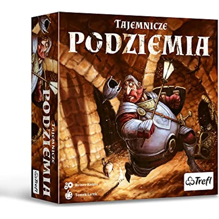 Trefl Geheimnisvolle Unterwelt, Familienstrategiespiel mit 100 Bodenplatten, für 1-5 Spieler, ab 6 Jahren, 20 Minuten Spielzeit