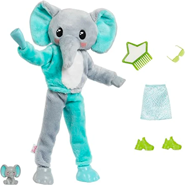 Mattel HKP98 Cutie Reveal Barbie Jungle Series - Elephant – Bild 5